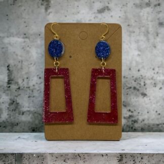 Earrings: Ruby Ocean